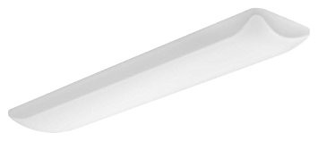 Lithonia Lighting FMLL 14IN 40K 80 CRI LED Rectangle 48-Inch by 14-Inch Puff Flushmount, 5000 Lumens, White