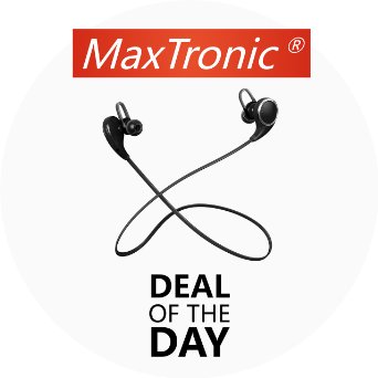 MaxTronic Qy8 V41 Wireless Bluetooth Headphones Best In-Ear Noise Cancelling Headphones with Microphone Mini Lightweight Sweatproof Stereo Bass Wireless Bluetooth Headset
