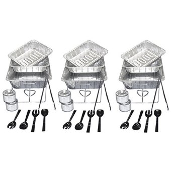 Party Essentials UPK-33 33 Piece Party Serving Kit, Includes Chafing Kits and Serving Utensils