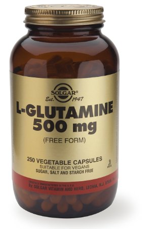 Solgar, L-Glutamine 500 mg 250 Vegetable Capsules