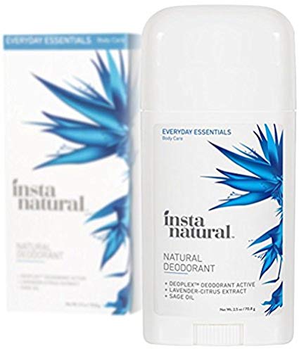 Natural Deodorant for Underarms - Aluminum Free Stick for Smell Protection - Lavender Citrus Scent for Men & Women - Non Toxic Anti Odor Formula with Organic Ingredients - by InstaNatural - 2.5 oz