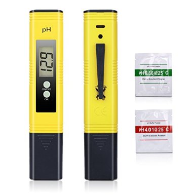 Digital PH Meter, Sinvitron Pen-type PH Tester - 0.05 Accuracy, ATC Function, Auto Calibration Large LCD Display Best Water Quality Test Kit Aquarium, Swimming Pool, Hot Tub, Hydroponics, Wine