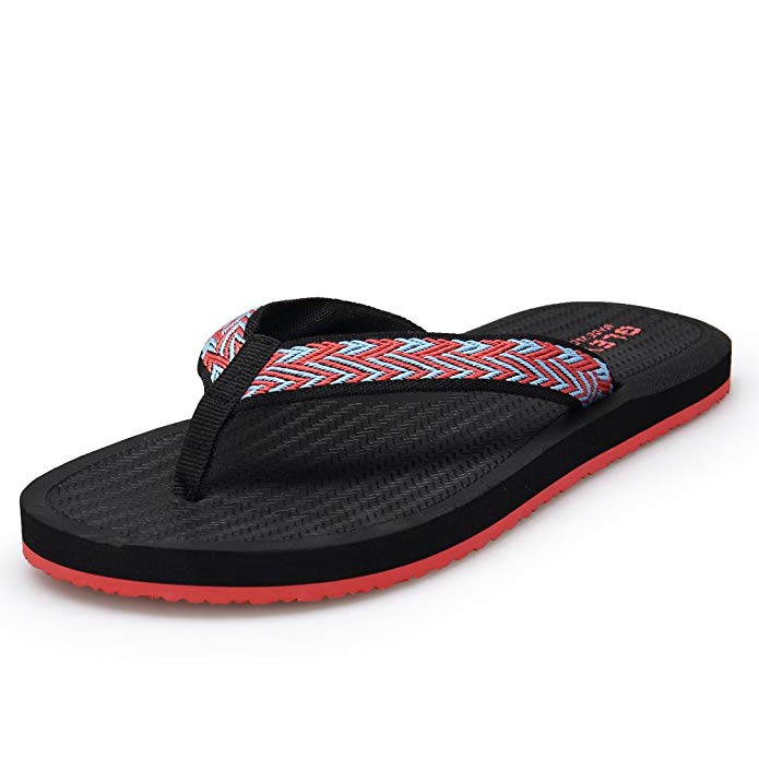 QLEYO Womens Flip Flops Skid-Proof Slippers Beach Sandals Comfort Summer Flip Flops
