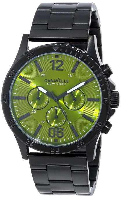 Caravelle New York Men's 45A107 Analog Display Japanese Quartz Black Watch