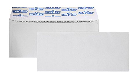 #9 Regular Security Tinted Envelopes -Self Sealing 3-7/8x8-7/8-Inch White Envelopes- Peel And Seal Return Business Envelopes (100/Box)