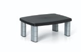 3M Adjustable Monitor Stand Height Adjusts 1 in to 5 78 in Holds 80 lbs 11 in Space Between Columns SilverBlack