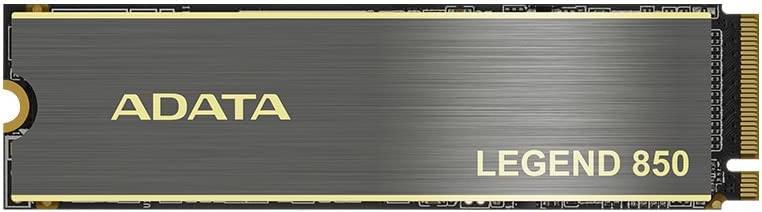 ADATA Legend 850 2TB PCIe Gen4 x4 NVMe 1.4 M.2 Internal Gaming SSD Up to 5,000 MB/s (ALEG-850-2TCS)