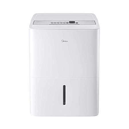 Midea MAD30C1YWS Dehumidifier 30 Pint with Reusable Filter, Ideal for basements, bedroom, bathroom, with bucket of 0.8 gallon