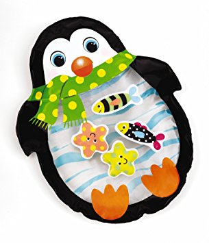 Earlyears Penguin Tabletop Water Pal Travel Water Play Mat for Ages 6 Months and Up