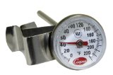 Cooper-Atkins 1236-70-1 Bi-Metals Espresso Milk Frothing Thermometer with Clip 1 Dial and 5 Shaft Length