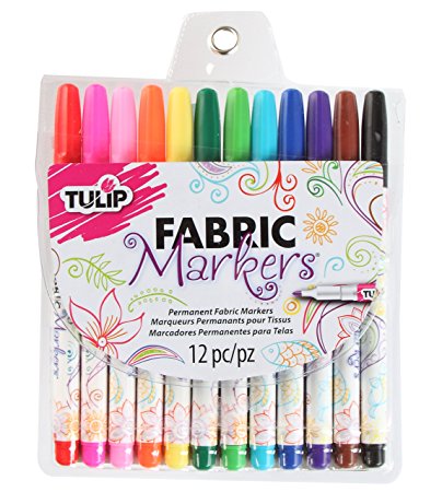 Tulip Fabric Markers Fine Tip 12pk