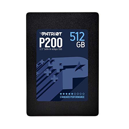 Patriot P200 512GB 2.5" SATA III Internal SSD/Solid State Drive - P200S512G25