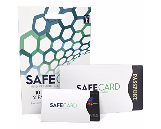 CardSafery RFID Blocking Sleeve Set (10 Credit Card & 2 Passport Protectors)