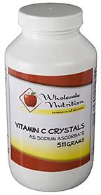 GMO Free Sodium Ascorbate Buffered Vitamin C Powder (1000mg - 4000mg) | 125  Servings, 1.1 lbs (18oz)