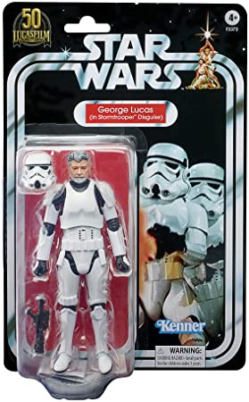 Star Wars The Black Series George Lucas (in Stormtrooper Disguise) Toy 6-Inch-Scale Lucasfilm 50th Anniversary Figure, Collectible Toy