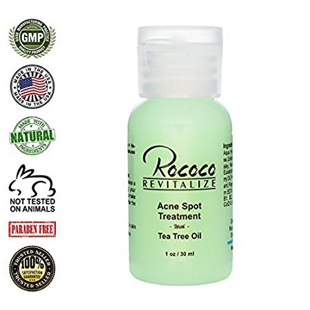 All Natural Acne Spot Treatment with Tea Tree Oil - 1oz