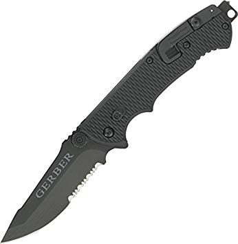 Gerber Hinderer Combat Life Saver Knife,  Serrated Edge [22-01870]