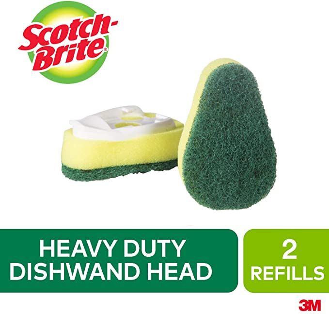 Scotch Brite Heavy Duty Dishwand Small Refill, 2-Pack