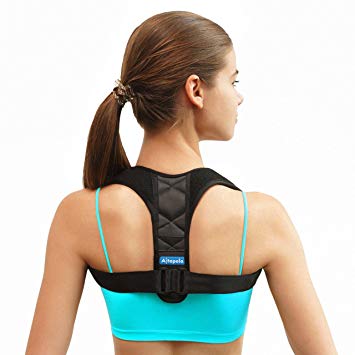 Shoulder Posture Corrector for Men & Women - Adjustable Clavicle Brace and Shoulder Posture Brace for Injury Rehab & Alignment - Improve Back with Figure 8 Shoulder Brace for Slouching & Hunching