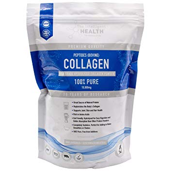 Hydrolysed Bovine Collagen Protein Powder - Grass Fed Collagen Peptides Supplement | Supports Joints, Skin & Hair Health - Paleo & Keto Friendly & Gluten Free | Made in The UK (450g - Unflavoured)