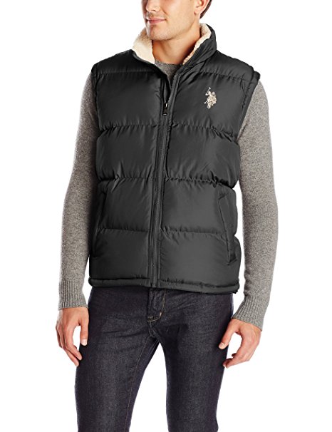 U.S. Polo Assn. Men's Signature Vest with Inner Sherpa Collar