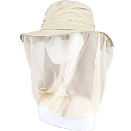 Mosquito Hat Net with Netting Insect Bug Bee Flies Face and Head Protection Mask Outdoor Fishing Garden Anti-mosquito Sun Hat for Men Women