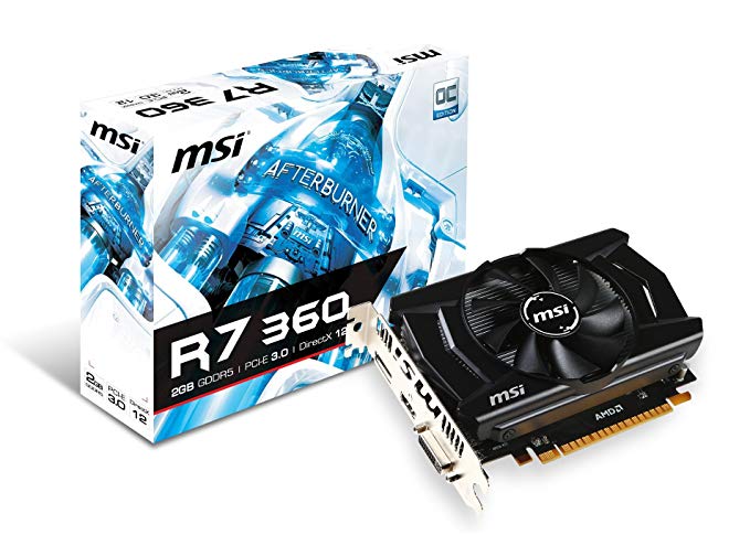 MSI R7 360 2GD5 OC Graphics Card