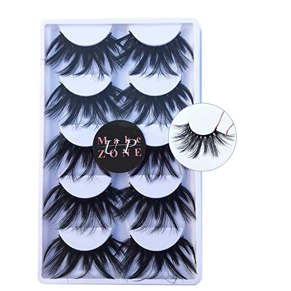25mm 3D Mink Lashes Fluffy False Eyelash Luxurious Dramatic Thick Long Soft Light Fake Lashes Extensions 5 Pairs