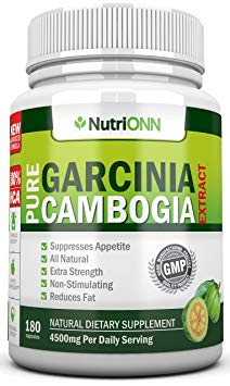 80% HCA PURE GARCINIA CAMBOGIA EXTRACT- 4500MG/Day - 180 Capsules - 3rd Party Tested!!! - 100% Natural Appetite Suppressant - Certified Super Strenght - ★WEIGHT LOSS GUARANTEED ★ FREE BONUS EBOOK!