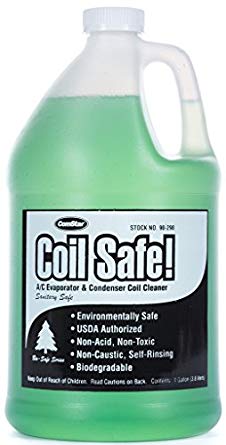 ComStar 90-298 Coil Safe Professional Grade Neutral pH Evaporator and Condenser Coil Cleaner, 1 gal Container, Green