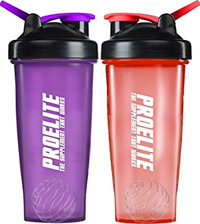 ProElite Protein Shaker Mixer Bottle (Pack of 2)