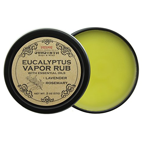 Eucalyptus Vapor Rub with Lavender and Rosemary Essential Oil, All Natural Relief for Cold, Cough, Congestion, and Allergy Symptoms