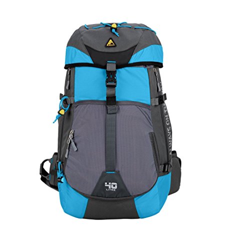 Kimlee 40L Large Back Packs Mountaineering Bag Water Resistant Nylon Travel Hiking Daypack,Internal Frame Backpacks