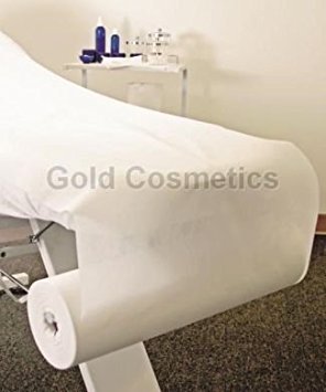 White Disposable Non-Woven BED COVER ROLL Perforated Massage Table Sheets Wax Facial Chair