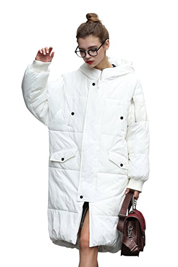 YOU.U Women Water / Stain Resistant Anorak Winter Long Quilted Coat