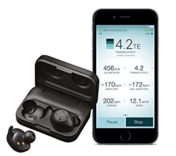 Jabra Elite Sport True Wireless Waterproof Fitness & Running Earbuds with Heart Rate and Activity Tracker - Advanced wireless connectivity and charging case - 4.5 Hour (Certified Refurbished)