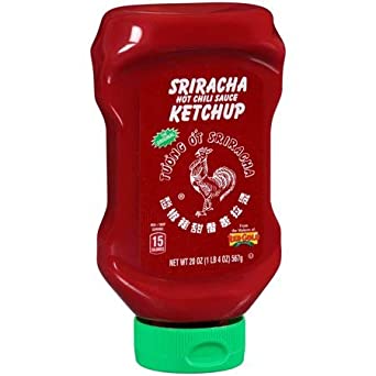 Huy Fong Hot Sriracha Chili Sauce Tomato Ketchup, Gluten Free, 20 Ounce Squeeze Bottles, 5-Pack