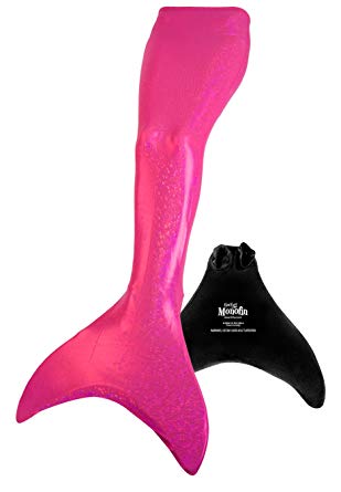 Fin Fun Sparkle Mermaid Tails with Monofin for Swimming - Kid and Adult Sizes