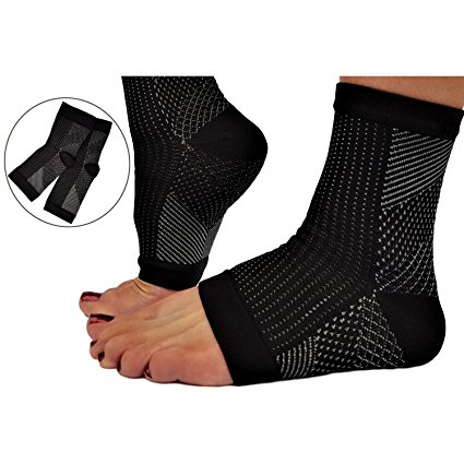Plantar Fasciitis Sleeve Compression Socks for Men and Women - Heel Arch Ankle Support for Day or Night Foot Pain