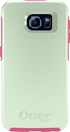 OtterBox SYMMETRY SERIES for Samsung Galaxy S6 - Retail Packaging - Melon Pop (Sage Green/Hibiscus Pink)