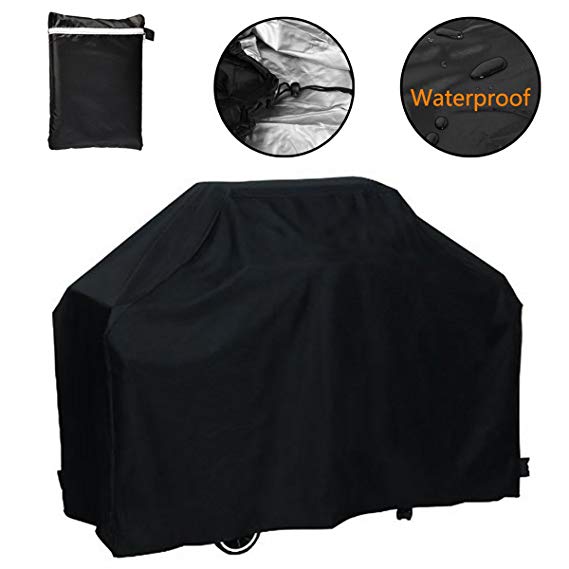 Grill Cover, 75 inch Waterproof Breathable Outdoor Gas BBQ Grill Cover Extra Large for Weber Holland Char Broil Brinkmann and Jenn Air