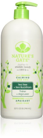 Natures Gate Tea Tree  Sea Buckthorn Calming Shampoo 32 Fluid Ounce