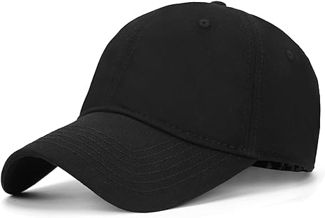 Oversize XXL Baseball Cap for Big Heads 23.6"-25.6", Extra Large Low Profile Golf Hats Dad Caps Adjustable Strapback Hat