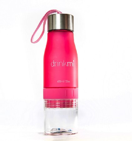 DRINKMI Infuser Fruit Detox Water Bottle / 22 OZ / Gorgeous Design Healthy Lifestyle