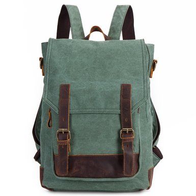 BUG Leather Canvas Backpack, 2 Way to Carry