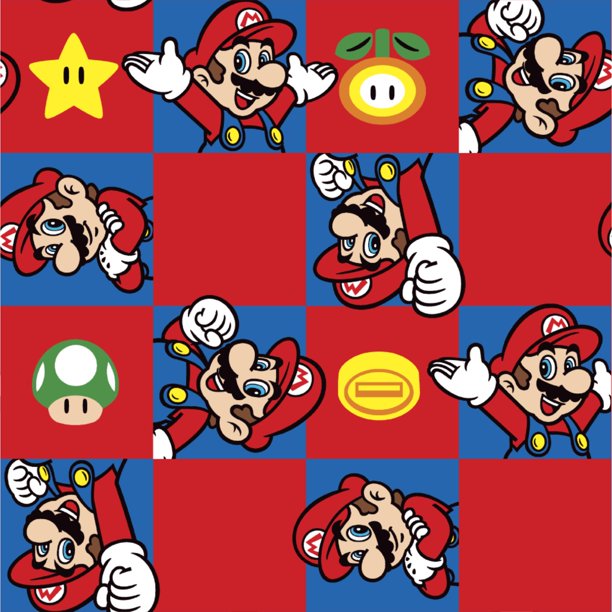Nintendo Super Mario Heads Up Fabric