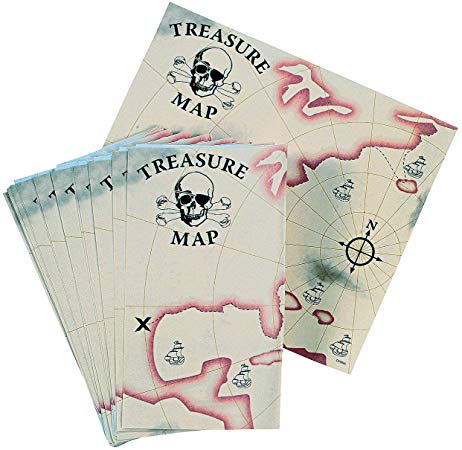 Fun Express - Pirate Treasure Map (2dz) - Toys - Value Toys - Misc Value Toys - 24 Pieces