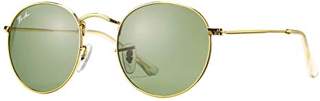 Pro Acme PA3447 Classic Crystal Glass Lens Retro Round Metal Sunglasses,50mm