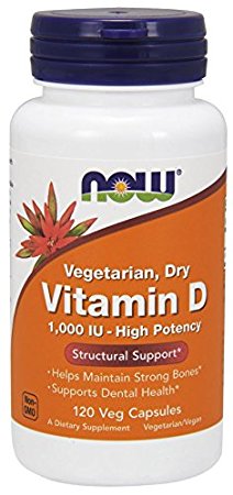 NOW Foods Vit D-2 1000Iu High Potency, 120 Vcaps