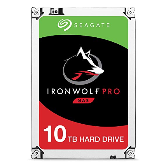 Seagate IronWolf Pro 10TB NAS Internal Hard Drive HDD – 3.5 Inch SATA 6Gb/s 7200 RPM 256MB Cache for RAID Network Attached Storage, Data Recovery Service – Frustration Free Packaging (ST10000NE0004)